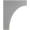 Ekena Millwork 1 3/4"W x 8"D x 10"H Clarksville Wood Vintage Decor Bracket, Pebble Grey BKTWD02X08X10CVPG - alternate 3